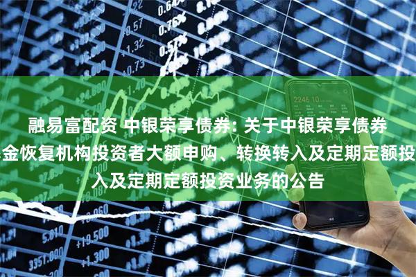 融易富配资 中银荣享债券: 关于中银荣享债券型证券投资基金恢复机构投资者大额申购、转换转入及定期定额投资业务的公告
