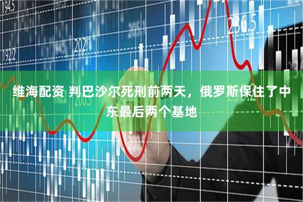 维海配资 判巴沙尔死刑前两天,俄罗斯保住了中东最后两个基地