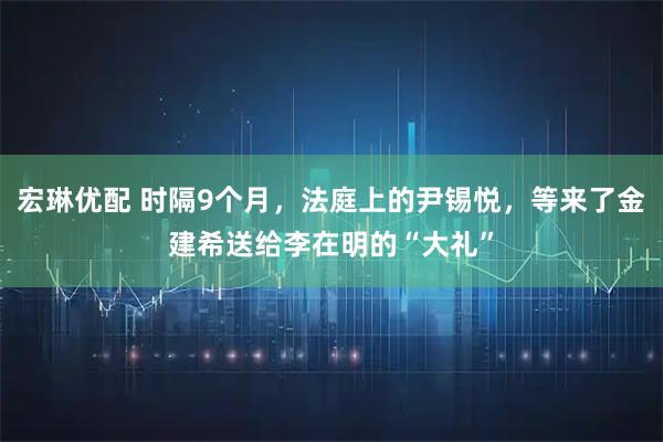 宏琳优配 时隔9个月，法庭上的尹锡悦，等来了金建希送给李在明的“大礼”